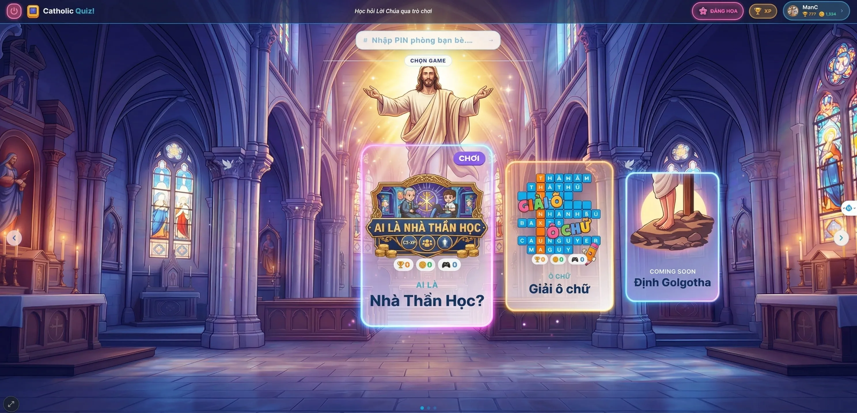 Sảnh chính Catholic Quiz